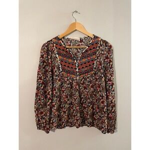 Savanna Jane Embroidered Peasant Top